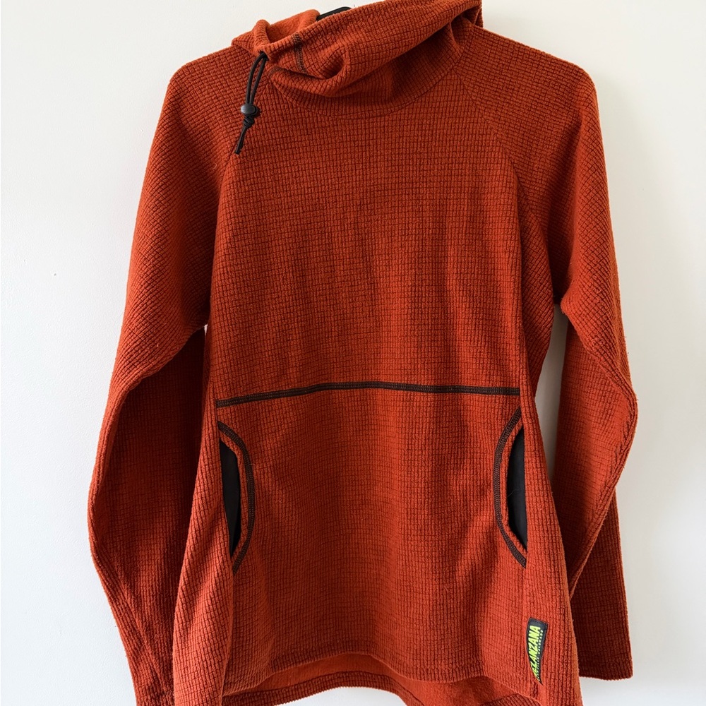 Rust Orange Hooded Sweater